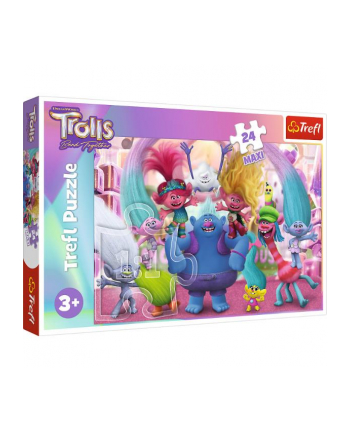 Puzzle 24el Maxi W świecie Trolli Trolls 3 14359 Trefl