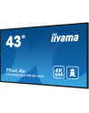 iiyama Monitor wielkoformatowy 43 cale LH4360UHS-B1AG matowy 24h/7 500(cd/m2) VA 3840 x 2160 UHD(4K) System Android.11 Wifi CMS(iiSignage2) - nr 26