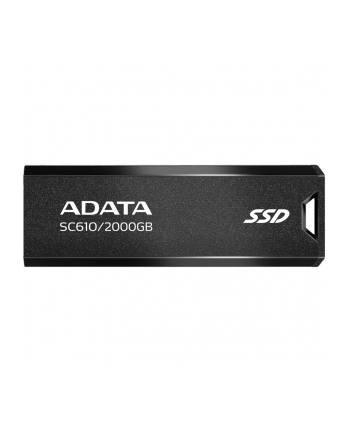 adata Dysk SSD zewnętrzny SC610 2000 GB USB3.2A Gen2 czarny