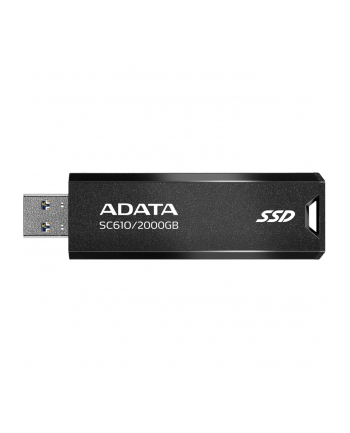 adata Dysk SSD zewnętrzny SC610 2000 GB USB3.2A Gen2 czarny