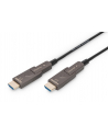 Kabel DIGITUS połączeniowy hybrydowy AOC HDMI 2.0 Premium High Speed Ethernet 4K60Hz UHD HDMI D/A HDMI D/A M/M czarny 20m - nr 1