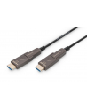 Kabel DIGITUS połączeniowy hybrydowy AOC HDMI 2.0 Premium High Speed Ethernet 4K60Hz UHD HDMI D/A HDMI D/A M/M czarny 30m - nr 1