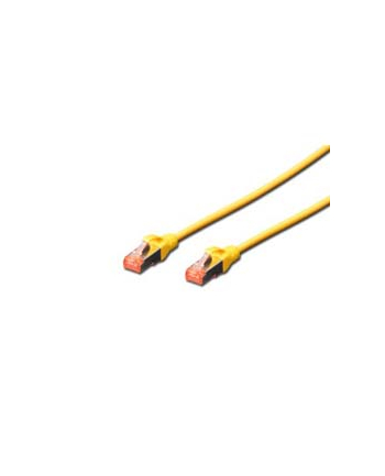 DIGITUS  - 10 SZTUK - KABEL KROSOWY CAT-6-3 M - EKRANOWANIE S-FTP - ŻYŁY MIEDZIANE - LSZH PŁASZCZ - KABEL SIECIOWY - ŻÓŁTY  ()