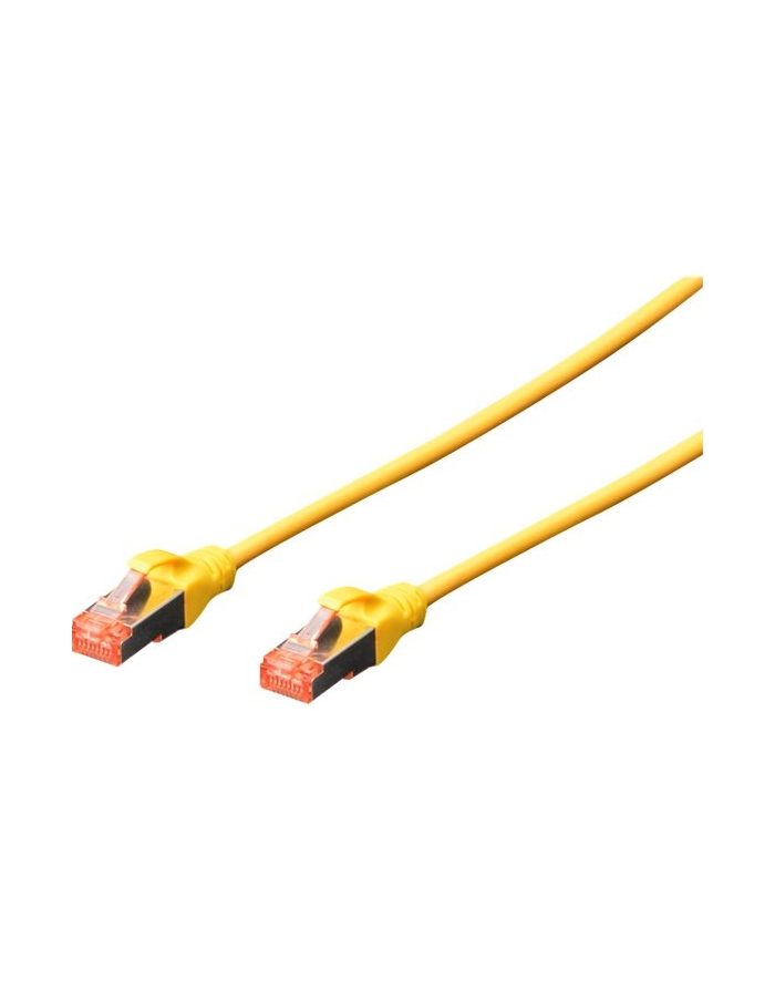 DIGITUS  - 10 SZTUK - KABEL KROSOWY CAT-6-5 M - EKRANOWANIE S-FTP - ŻYŁY MIEDZIANE - LSZH PŁASZCZ - KABEL SIECIOWY - ŻÓŁTY  () główny