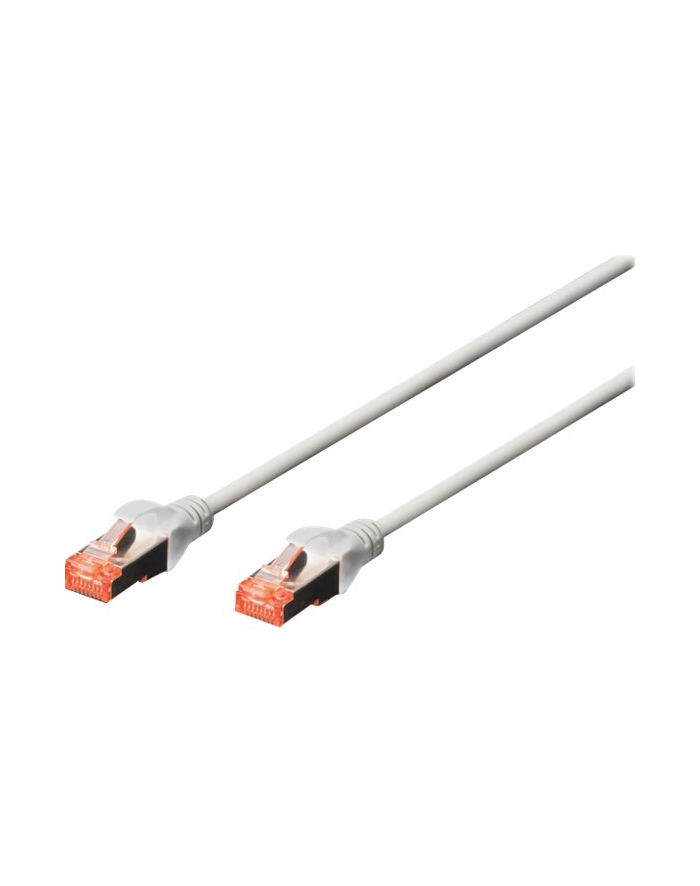 DIGITUS  - 5 SZTUK - KABEL KROSOWY CAT-6-10 M - EKRANOWANIE S-FTP - ŻYŁY MIEDZIANE - LSZH PŁASZCZ - KABEL SIECIOWY - SZARY  () główny