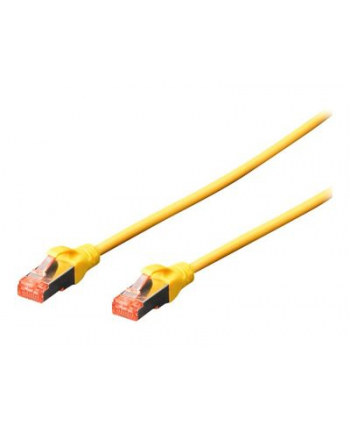 DIGITUS  - 5 SZTUK - KABEL KROSOWY CAT-6-10 M - EKRANOWANIE S-FTP - ŻYŁY MIEDZIANE - LSZH PŁASZCZ - KABEL SIECIOWY - ŻÓŁTY  ()