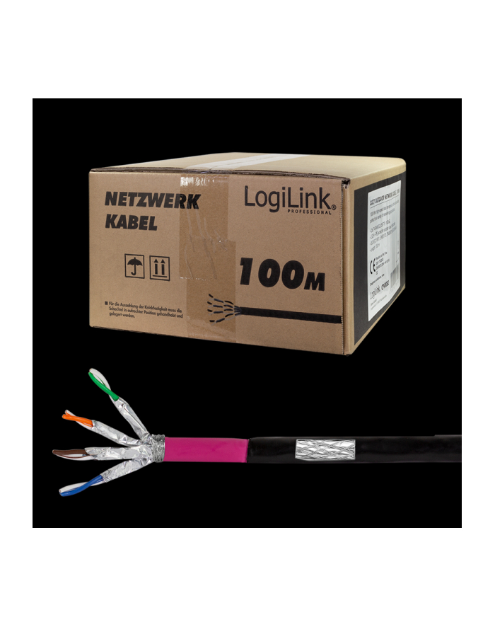 LOGILINK PROFESSIONAL LOGILINK CPV0082 - CAT.7 KABEL ZEWNĘTRZNY (KABEL UZIEMIAJĄCY/DIRECT BURIAL CABLE), LSZH-PE, 100 M  () główny