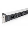 Digitus 1U Aluminum Pdu, Rackmountable, 9 X C13 10 A, 230 V Ac, 50/60 Hz, Iec C14 Inlet, A Fuse (DN95429) - nr 19