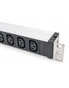 Digitus 1U Aluminum Pdu, Rackmountable, 9 X C13 10 A, 230 V Ac, 50/60 Hz, Iec C14 Inlet, A Fuse (DN95429) - nr 20