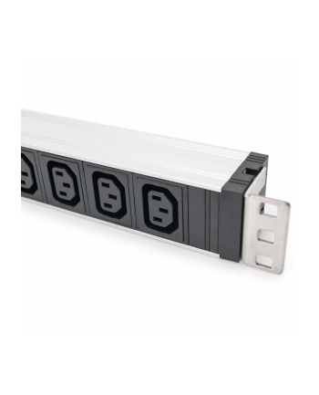 Digitus 1U Aluminum Pdu, Rackmountable, 9 X C13 10 A, 230 V Ac, 50/60 Hz, Iec C14 Inlet, A Fuse (DN95429)