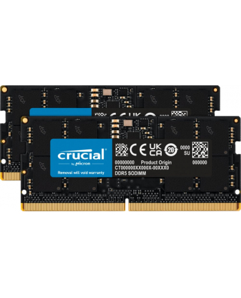 Crucial moduł pamięci 32 GB 2 x 16 GB DDR5 5600 Mhz Korekcja ECC CT2K16G56C46S5