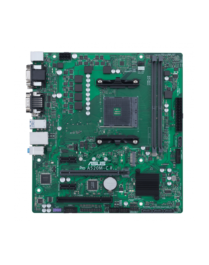 Płyta Asus PRO A520M-C II/CSM /AMD A520/SATA3/M.2/USB3.0/PCIe3.0/AM4/mATX główny