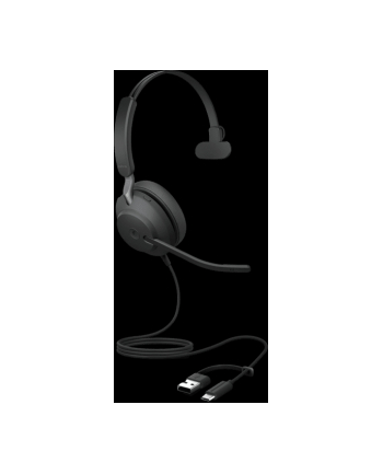 Jabra Evolve2 40 Se Przewodowy Zestaw Słuchawkowy Mono Certyfikowany Dla Microsoft Teams Z Usb A