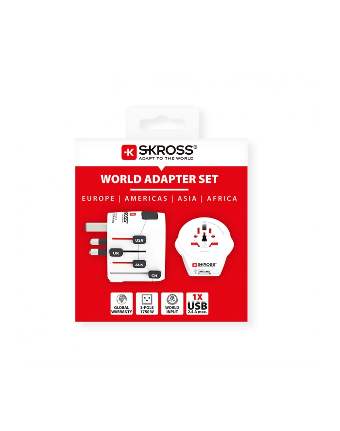 Skross Adapter podróżny PRO 1.302539 (Świat - Polska Świat) (1302539) główny