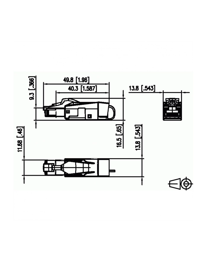METZ CONNECT BTR C6A RJ45 FIELD PLUG PRO, 1 SZTUKA, 130E405032-E CZARNO, SREBRNY (130E405032E) główny