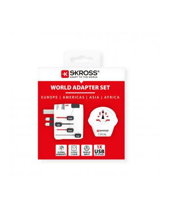 Skross Adapter podróżny PRO 1.302539 (Świat - Polska Świat) (1302539)