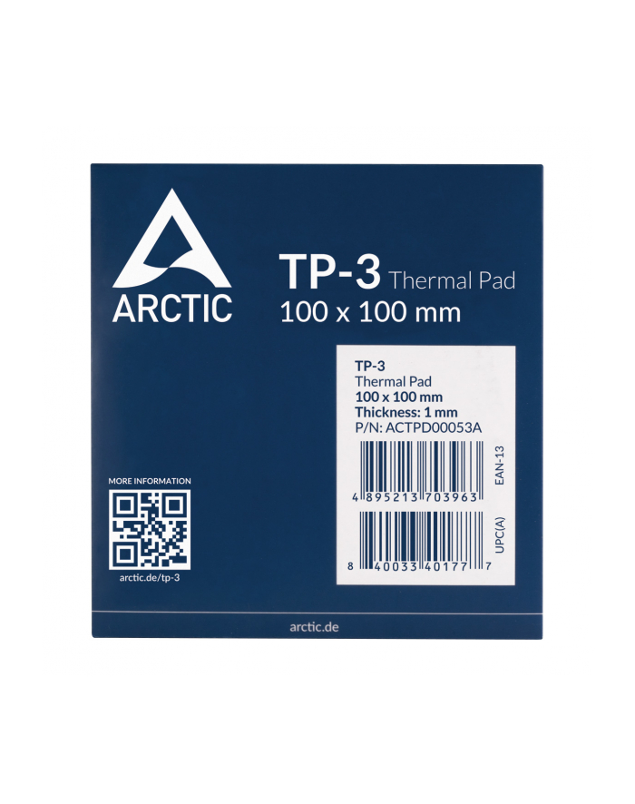Thermopad Arctic TP-3 100x100mm 1.0mm (ACTPD00053A) główny