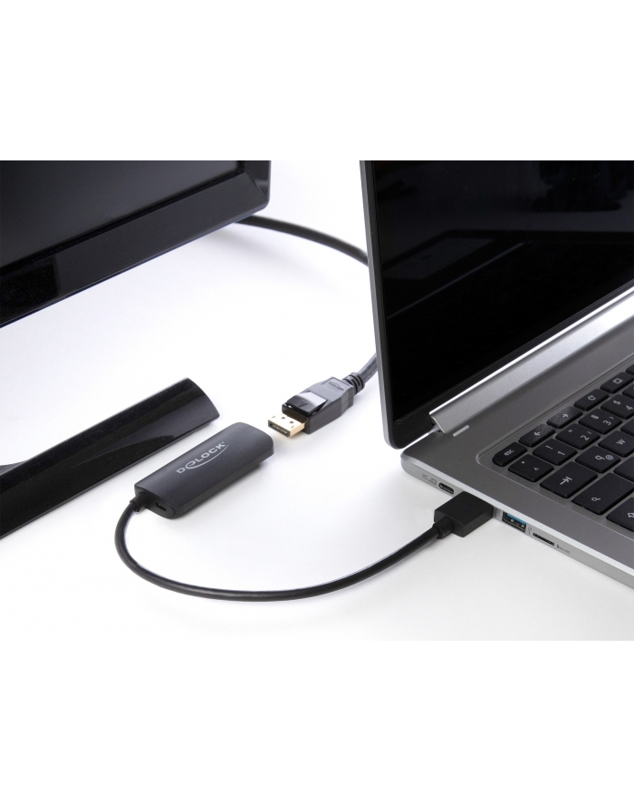 Delock adapter kablowy 0,18 m HDMI Typu A (Standard) DisplayPort + Micro-USB Czarny (64213) główny