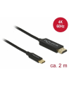 Delock Kabel USB USB-C - HDMI 2 m Czarny (84905) - nr 11