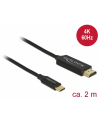 Delock Kabel USB USB-C - HDMI 2 m Czarny (84905) - nr 1