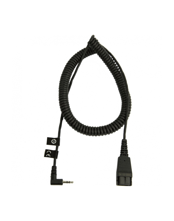 Jabra Kabel QD na 2,5mm, wtyk pod kątem, spiralny, długośc 0,5m-2,0m, Przykładowo dla Panaso (8800-01-46) główny
