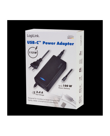Logilink USB-C Ladeadapter USB-C 100W, USB-A 12W (PA0272)
