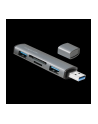 Logilink Hub USB 3.2 Gen 2 aluminiowa obudowa, wbudowany czytnik kart pamięci SD, z diodą LED szary (UA0394) - nr 3