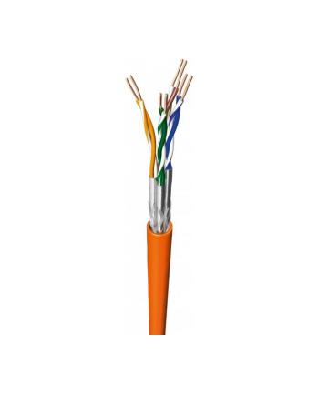 DRAKA  CAT 7 KABEL DO UKŁADANIA UC900 HS23 S/FTP PIMF, PIERŚCIEŃ 50 M, EKRANOWANY KABEL INSTALACYJNY, WYSOKIEJ JAKOŚCI EKRANOWANIE, POMARAŃCZOWY, CAT7 nr 1