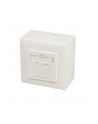 Logilink Cat.6A Wall Outlet 2 X Rj45 Shielded With Backbox Pure White (NP0124) - nr 11