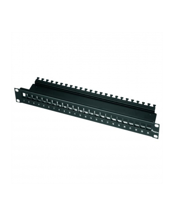 Telegärtner 24 Porty Patchpanel 483 Mm (19'') Cat 6A 1 U Czarny (H02025A0220)
