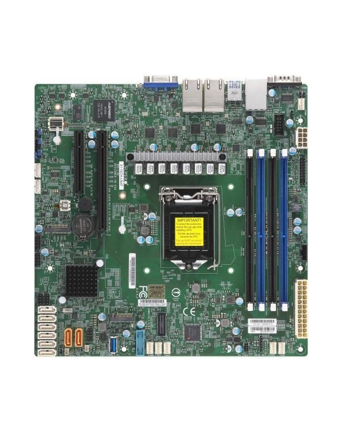 Supermicro MBD-X11SCH-LN4F - Intel - LGA 1151 (Socket H4) - Intel® Core™ i3 - Intel® Xeon® - DDR4-SDRAM - DIMM - 2133,2400,2666 (MBDX11SCHLN4FB) główny