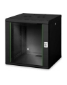 Digitus Szafa Sieciowa Wisząca Unique 19'' 12U Rack 600X600, Drzwi Szyba, Czarny, Niedzielona, Złożona, 100Kg (DN1912U66SW) - nr 12