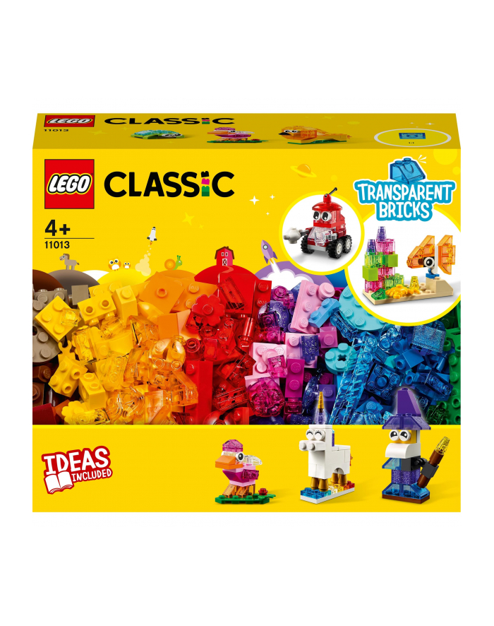 LEGO CLASSIC 4+ Kreat.przezroczyste klocki 11013 główny