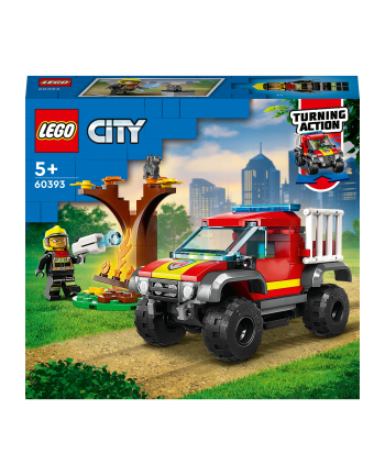 LEGO CITY 5+ Wóz strażacki 4x4 misja ratunk.60393