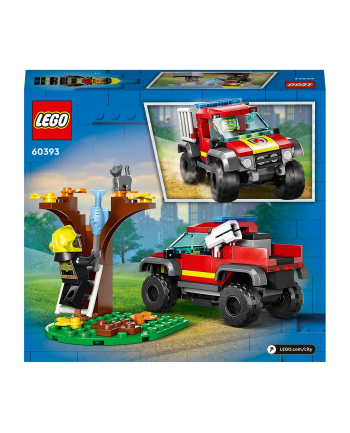 LEGO CITY 5+ Wóz strażacki 4x4 misja ratunk.60393