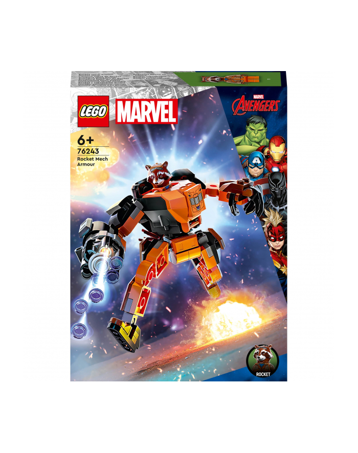 LEGO MARVEL 6+ Mechaniczna zbroja Rocketa 76243 główny
