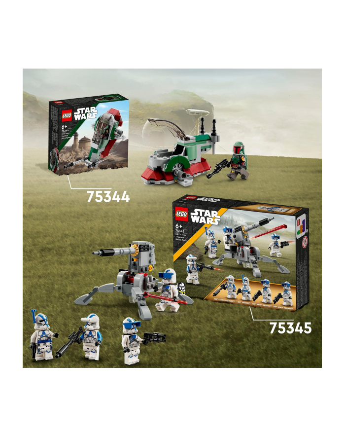 LEGO SW 6+ Mikromyśliwiec kosmicz.BobyFetta 75344 główny