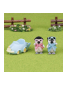 sylvanian families - epoch SYLVANIAN Pingwinki w samochodzie 05695 - nr 2