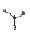 NEOMOUNTS BY NEWSTAR Screen Desk Mount 17-27inch clamp+grommet 2 screens Black - nr 21