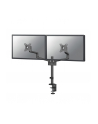 NEOMOUNTS BY NEWSTAR Screen Desk Mount 17-27inch clamp+grommet 2 screens Black - nr 22