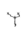 NEOMOUNTS BY NEWSTAR Screen Desk Mount 17-27inch clamp+grommet 2 screens Black - nr 7
