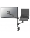 NEOMOUNTS BY NEWSTAR Laptop + Screen Desk Mount 17-27inch clamp+grommet 1 screen Black - nr 38