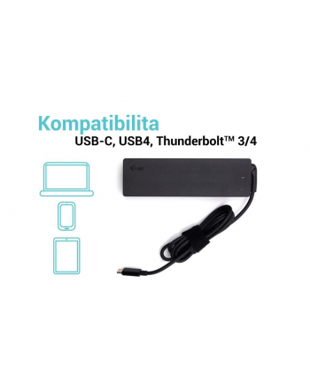 I-TEC Universal Charger USB-C PD 3.0 100W 1x USB-C port 100W Available voltages 5 V / 9 V / 12 V / 15 V / 20 V