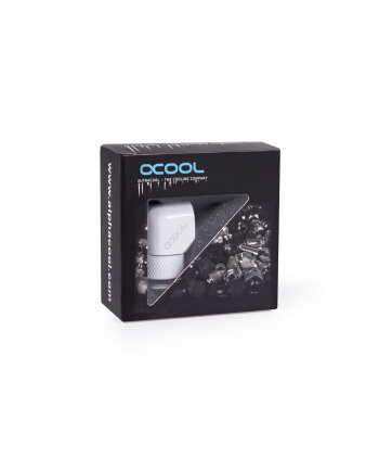 Alphacool icicle L connector czerwonyatable G1/4 AG to G1/4 IG - Kolor: BIAŁY, connection (Kolor: BIAŁY, for soft hoses (PVC, silicone, neoprene))
