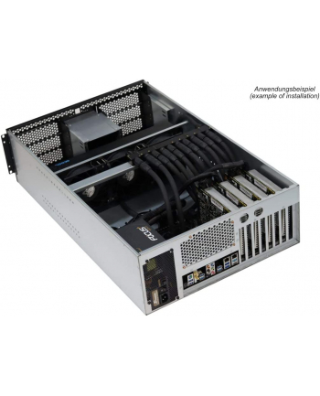 Alphacool ES 4U - 19'' - ServerRack, server case (grey/Kolor: CZARNY, watercooling ready)