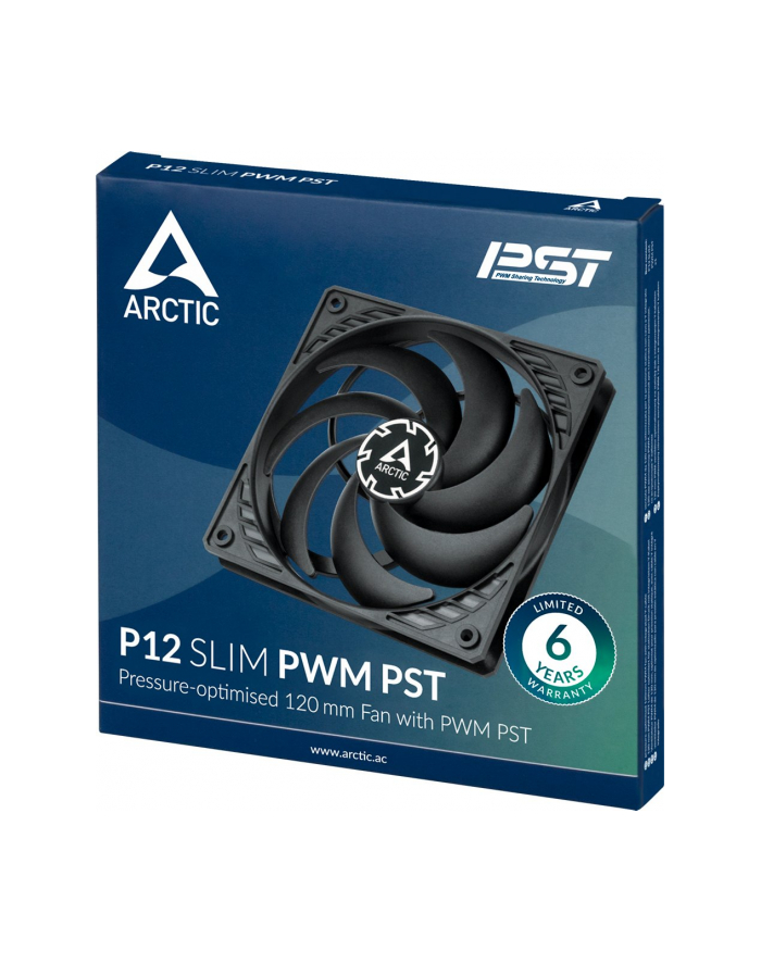 Arctic P12 Slim PWM PST 120x120x15, case fan (Kolor: CZARNY) główny