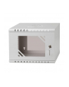 NETRACK ECO-Line wall cabinet 10inch 4U/300 mm - gray glass door - nr 1