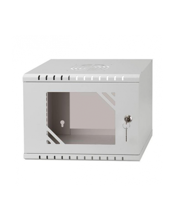 NETRACK ECO-Line wall cabinet 10inch 4U/300 mm - gray glass door główny