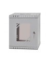 NETRACK ECO-Line wall cabinet 10inch 6U/300 mm - gray glass door - nr 1
