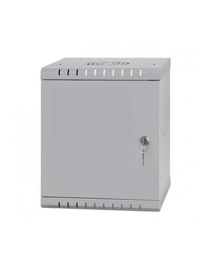 NETRACK ECO-Line wall cabinet 10inch 6U/300 mm - gray metal door główny